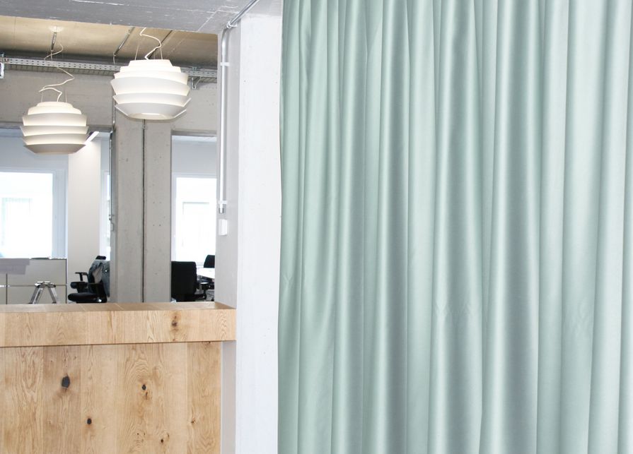 Silent Space Collection SOUND dimmer acoustic fabric in office