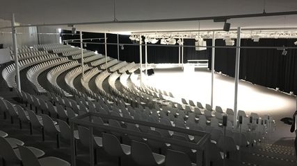 Akustikvorhang Whisper air für das neue Rolex learning center an der Universität EPFL in Lausanne