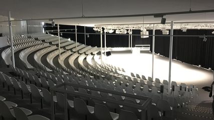 acoustic curtain whisper air at new rolex learning center at university EPFL in Lausanne