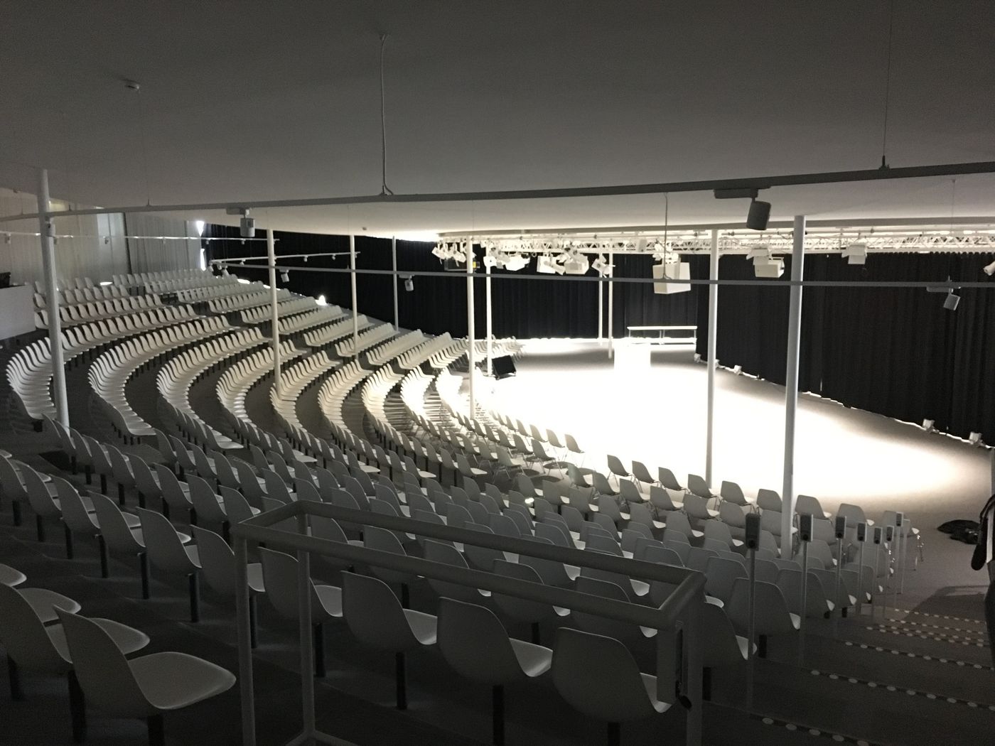 acoustic curtain whisper air at new rolex learning center at university EPFL in Lausanne